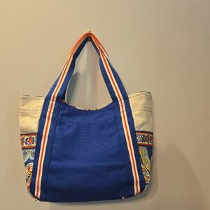 Vera Bradley Colorblock Tote in Marina Paisley
